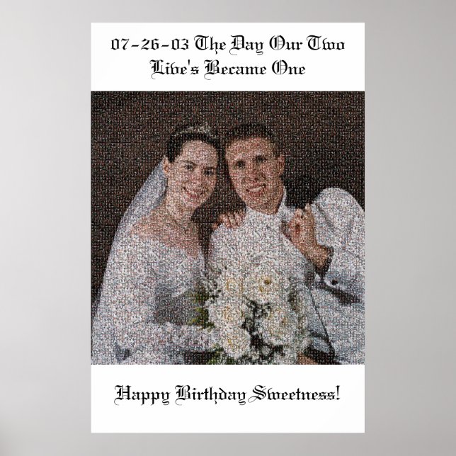 Wedding Mosaic Poster (Front)