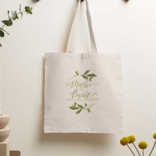 Wedding Mother of Bride White Peony Personalised Tote Bag