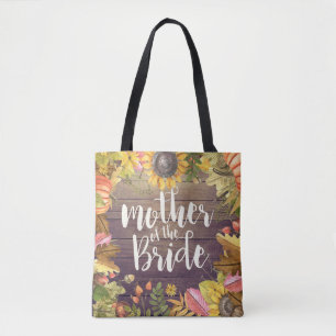 Wedding Mother of the Bride Autumn Maple Pumpkins Tote Bag