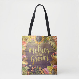 Wedding Mother of the Groom Autumn Maple Pumpkins Tote Bag