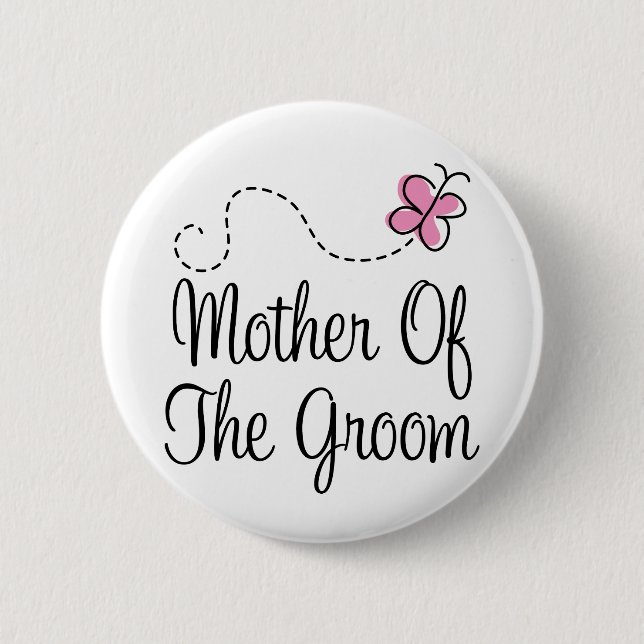 Wedding Mother Of The Groom Button (Front)