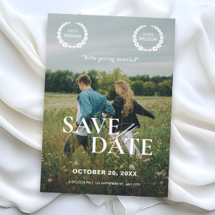 Wedding movie poster save the date