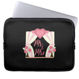 Wedding Mr And Mrs Laptop Sleeve