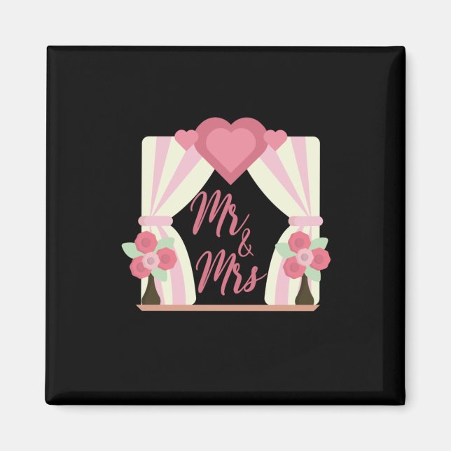 Wedding Mr And Mrs Magnet (Front)