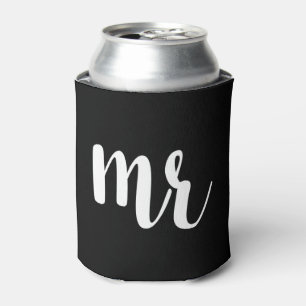 Wedding Mr. & Mrs. bride groom Can Cooler