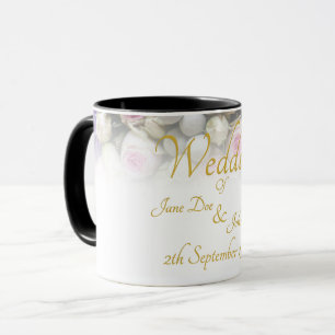 Wedding Mug - Bride with colourful wedding bouquet