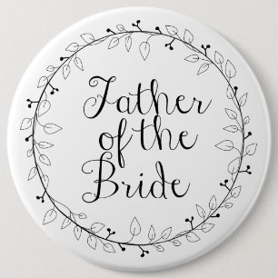 Wedding name tags Father of the Bride 6 Cm Round Badge