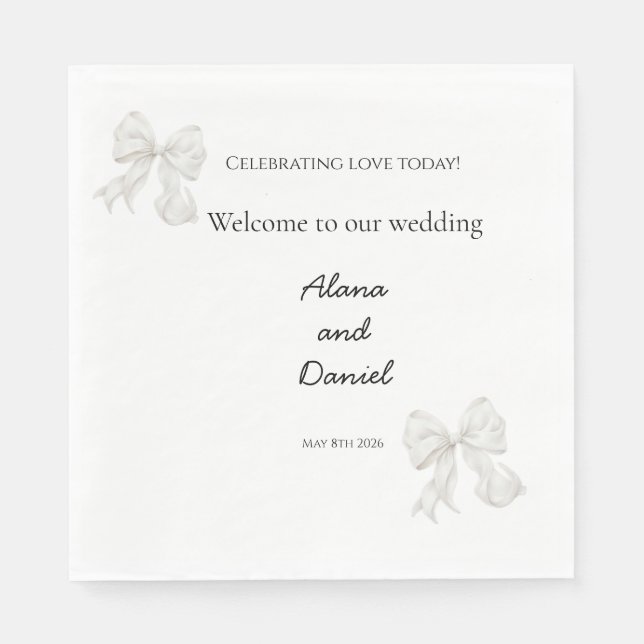 Wedding Napkins (Front)