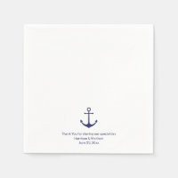 Wedding nautical anchor navy blue and white