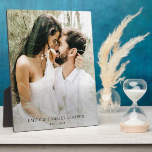 Wedding Newlywed Couple Photo Acrylic  Plaque
