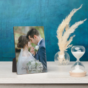 Wedding Newlywed Photo Acrylic  Plaque