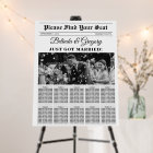 Wedding Newspaper Fun Photo Seating Chart