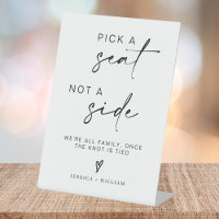 Wedding No Assigned Seats, Sit Anywhere Sign