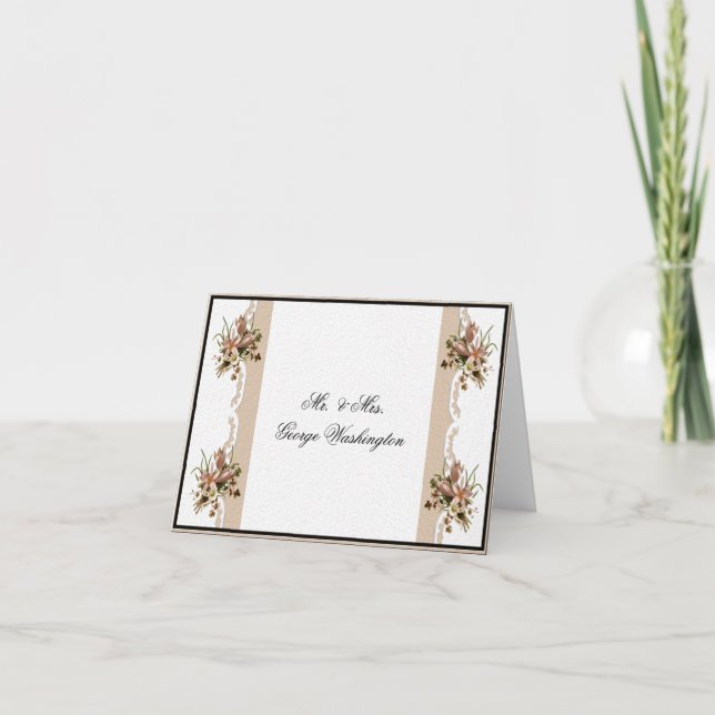 Wedding Note & Thank You Card Template (Front)