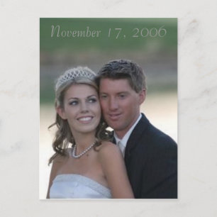 wedding, November 17, 2006 Postcard