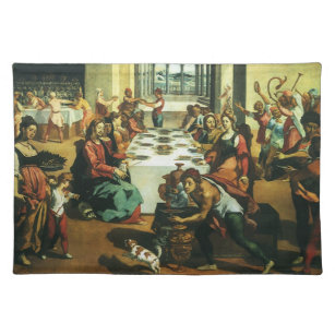 Wedding of Cana by Andrea Boscoli, Renaissance Art Placemat