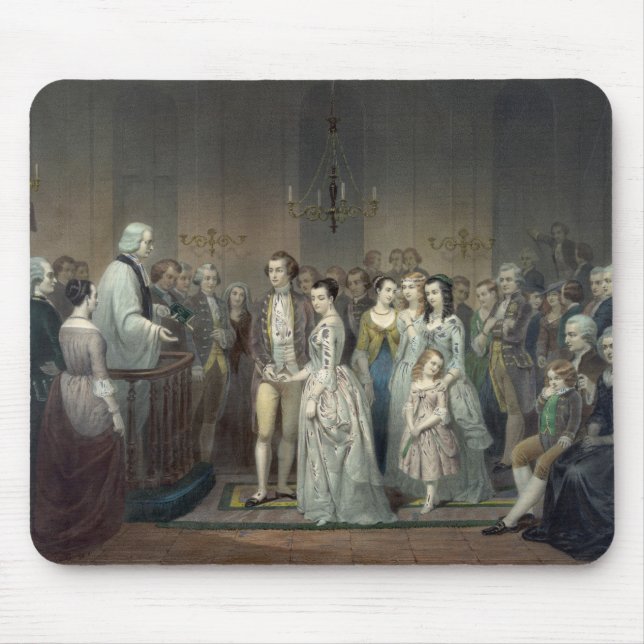 Wedding of George Washington mousepad (Front)