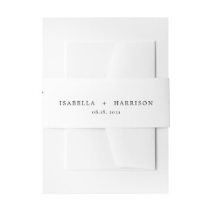 Wedding Of Invitation Belly Band