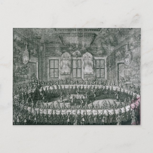 Wedding of Peter I  and Catherine  in the Winter Postcard (Front)