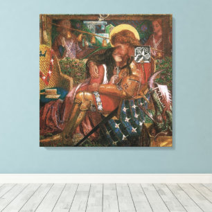 Wedding of St George, Princess Sabra by Rossetti Canvas Print