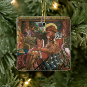 Wedding of St George, Princess Sabra by Rossetti Ceramic Ornament