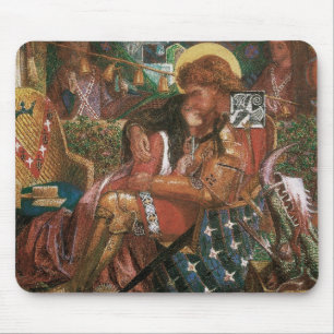 Wedding of St George, Princess Sabra by Rossetti Mouse Mat