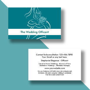Wedding Officant Business Cards