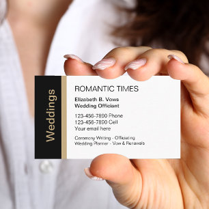 Wedding Officiant Business Cards