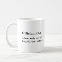 Wedding Officiant Definition Thank You Mug