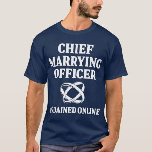 Wedding Officiant Officer Internet Ordained Gift T-Shirt