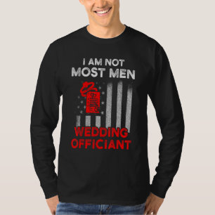 Wedding Officiant Plans Flag Internet Ordained Min T-Shirt