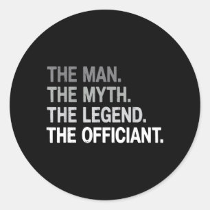 Wedding Offigovernment Agencynt Marriage The Man Classic Round Sticker