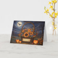 Wedding on Halloween Marriage Cute Basket Flowers