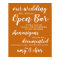 Wedding Open Bar Funny Drunken Shenanigans Sign W
