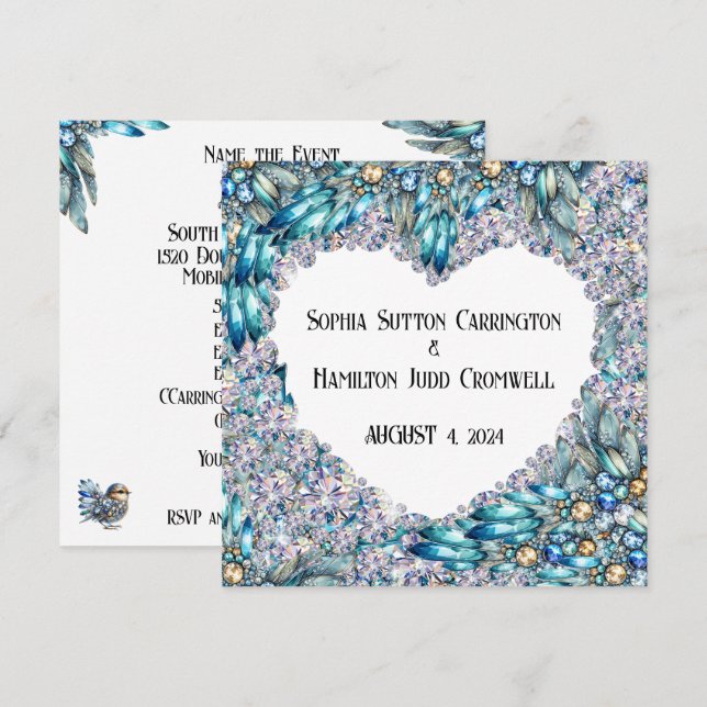 Wedding OR Any Special Occasion  Invitation (Front/Back)