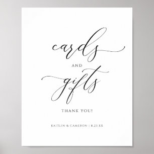 Wedding or Bridal Shower Cards & Gifts Sign