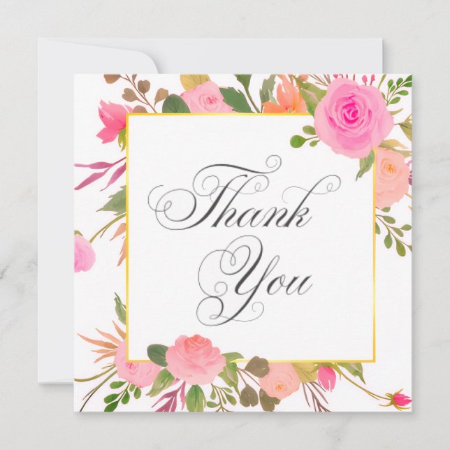 Wedding or Shower Thank you cards (Front)