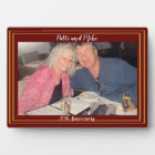 Wedding or special photo easel with dates plaque