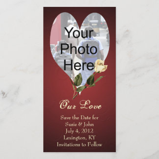 Wedding or Valentine Custom Photo Card