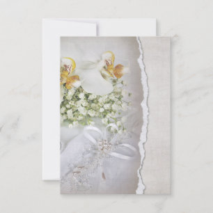 Wedding Orchids RSVP Invitation