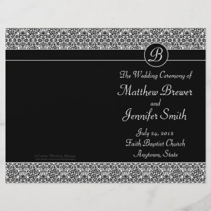 Wedding Order of Service and Ceremony Program