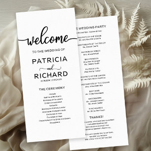 Wedding Order of Service Ceremony Program Programme