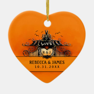Wedding Ornament - Halloween Love
