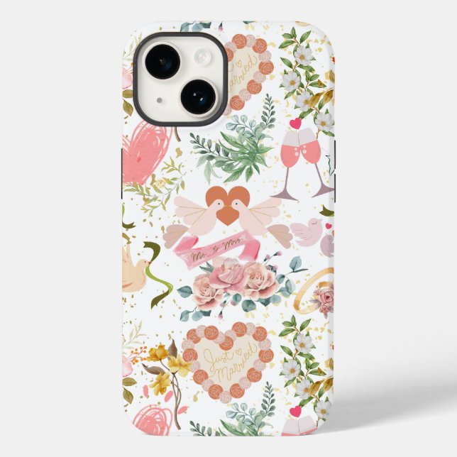 Wedding ornaments pattern Case-Mate iPhone case (Back)