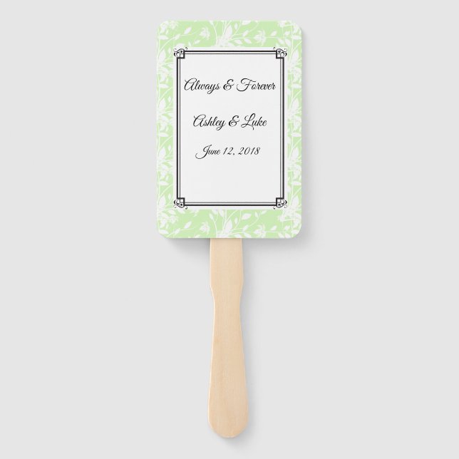 Wedding Paddle Fan (Back)