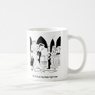 Wedding Pageboy is "On the Train". Funny Coffee Mug