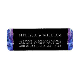 Wedding Painted Black Return Address