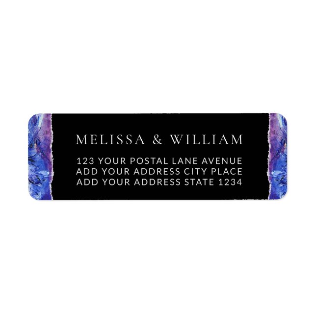 Wedding Painted Black Return Address (Front)