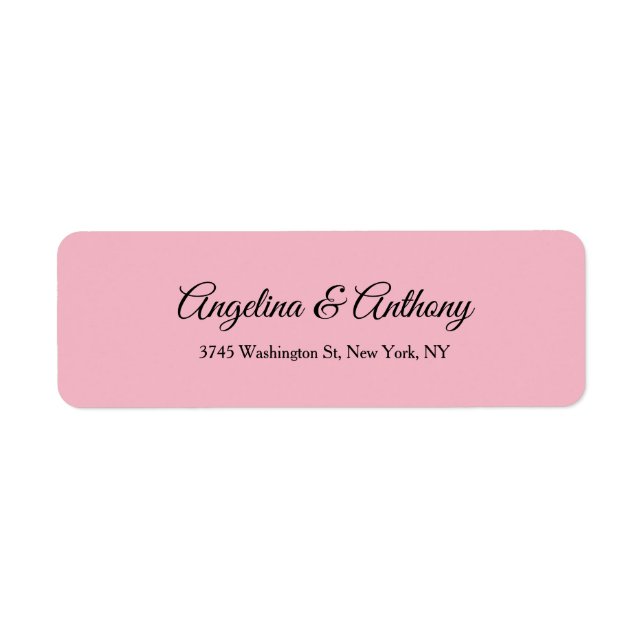 Wedding Pale Pink Professional Creative Elegant (Front)