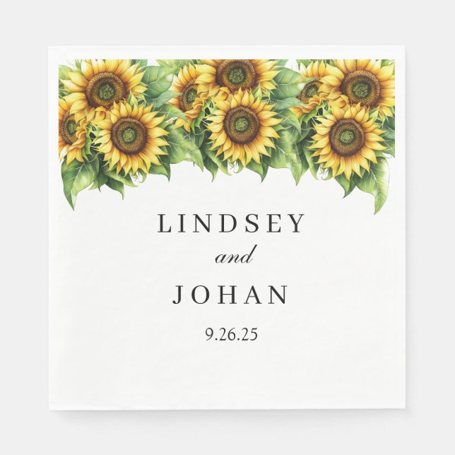 Wedding Paper Napkins (Front)